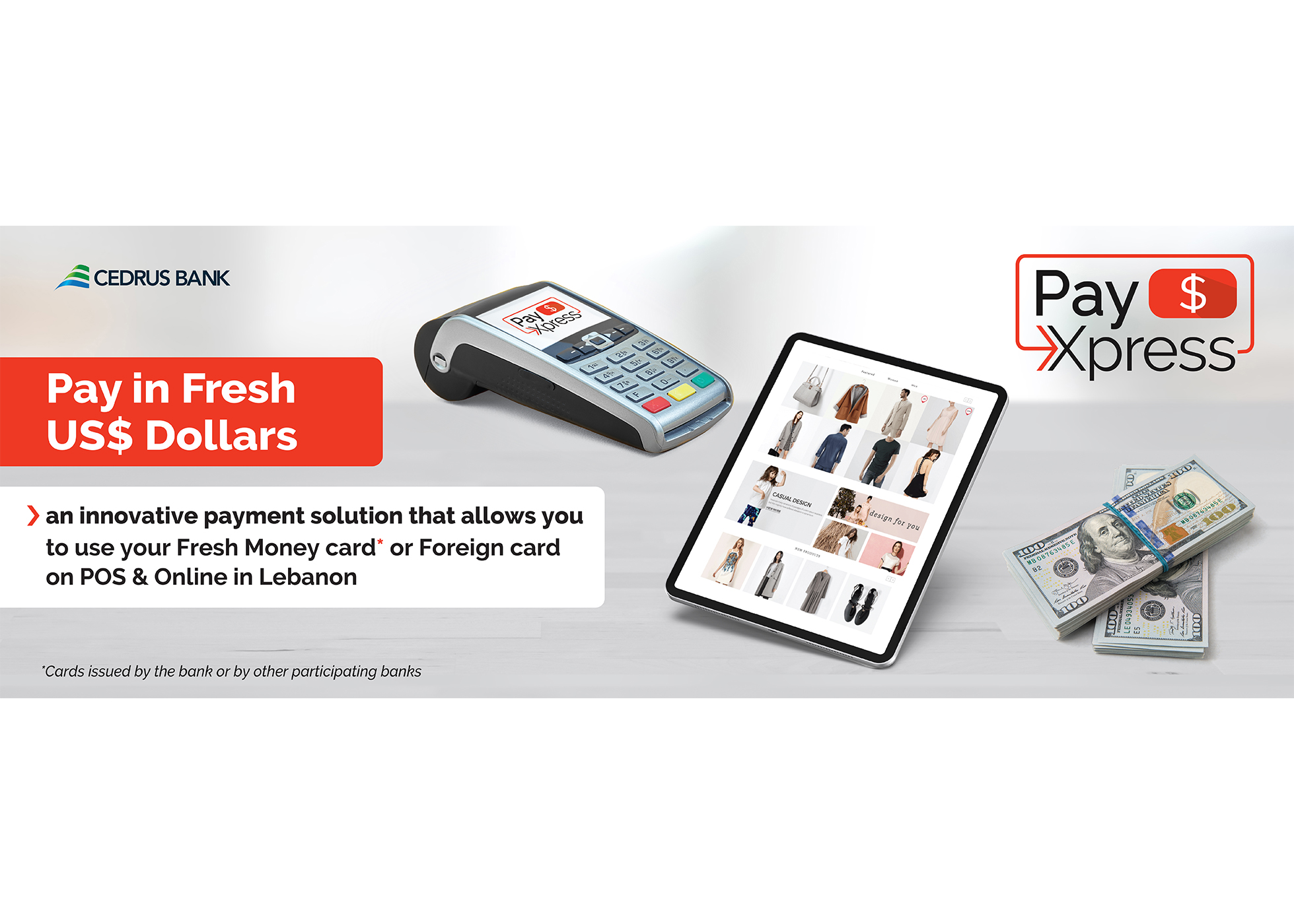 Pay in Fresh US Dollars